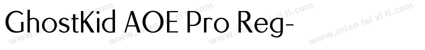 GhostKid AOE Pro Reg字体转换